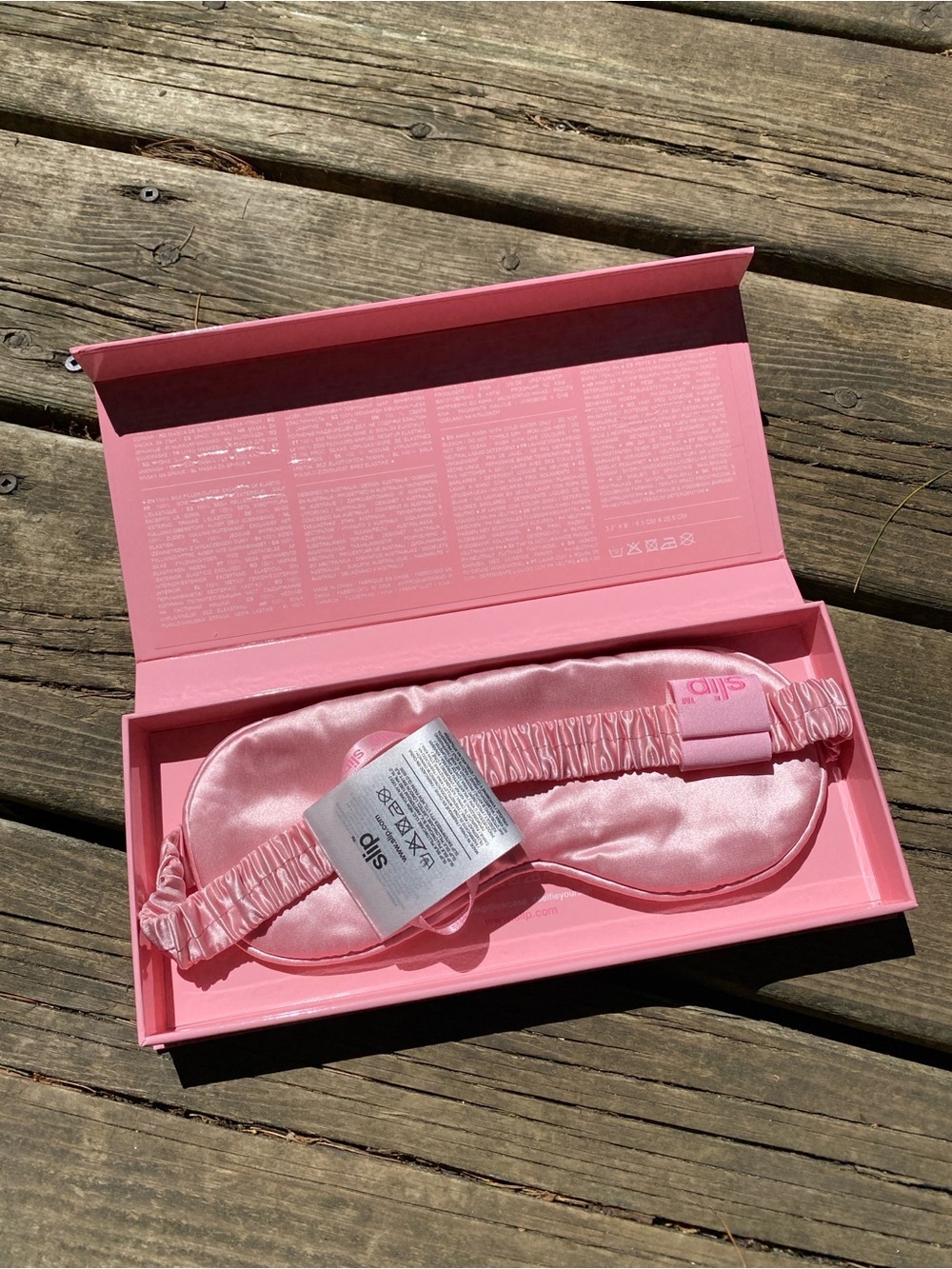 Slip - Pink Pure Silk Sleep Mask Boxed - Picture 3 of 6